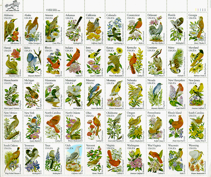 Birds & Flowers Sheet